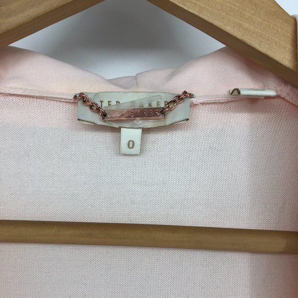 Ted Baker Faiyly Pale Pink open cardigan size 0 (XS) - Picture 8 of 15